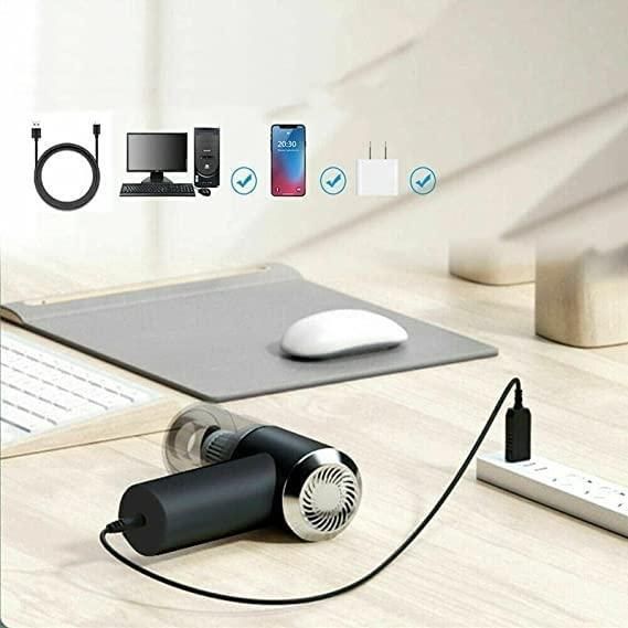 TurboClean – Cordless Car Vacuum Cleaner | Jet-Suction, USB Rechargeable