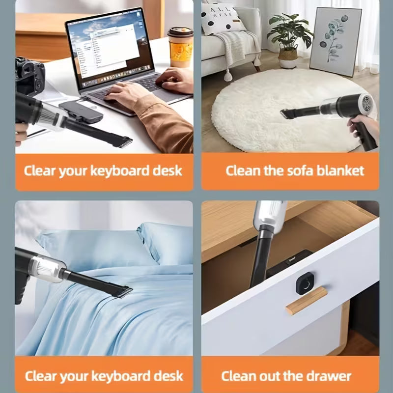 TurboClean™ Mini Car & Desk Vacuum